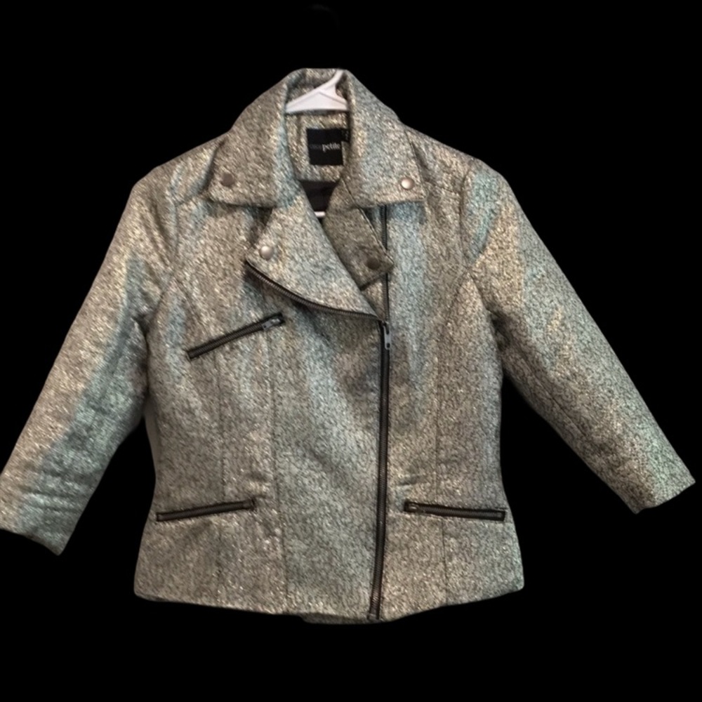 ASOS Metalic weave Dressy Moto Jacket
